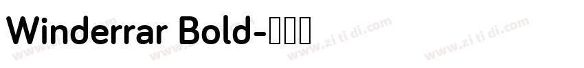 Winderrar Bold字体转换
